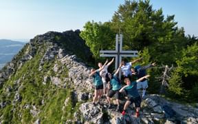 Hiking with Rey to the mountain Frauenkopf 2023