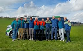 Eurofun employees at the station in Bolzano