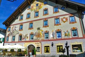 Typical mural painting in Mittenwald