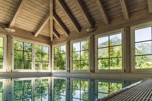 Indoor pool at the Bergrose Hideaway