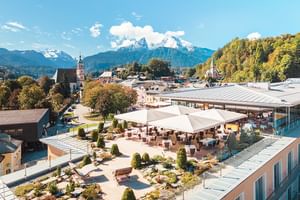 Roof terrace of the Hotel Edelweiss