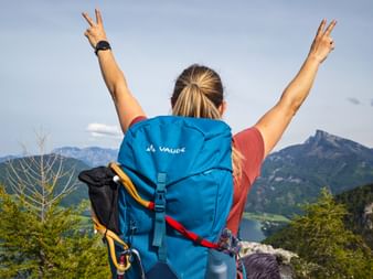 Hiker at the Afterwork fundraiser - Drachenwand