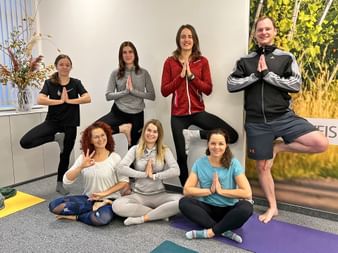 Yoga-Gruppenfoto