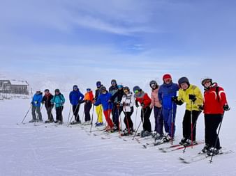 A group of skiers in Obertauern