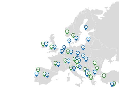 Übersichtskarte Eurofun-Destinationen