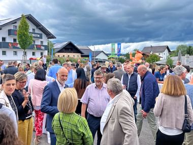 Ankunft der Gäste in Obertrum