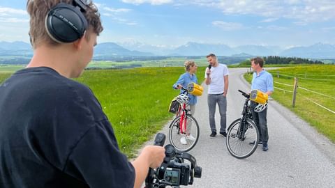 Mike im Gespräch mit unserer Geschäftsführung